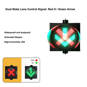 Bảng Thông Báo Đèn Tín Hiệu Giao Thông Mũi Tên Màu Xanh Lá Cây Chữ Thập Đỏ - Product Image 6