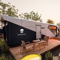 Maison conteneur moderne tendance pour l'extérieur, maison mobile, cabane en bois, mini-capsule spatiale, chambre d'hôtel, maison préfabriquée miniature