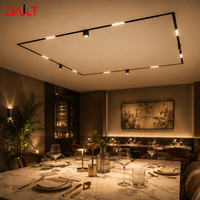Système d'éclairage sur rail en aluminium OEM classique, moderne, à intensité variable, pour boutique, centre commercial, supermarché, magasin, éclairage sur rail magnétique LED
