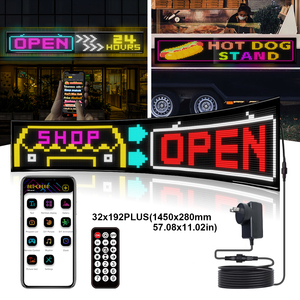 32*128pius 98x28cm linh hoạt màn hình cửa sổ không thấm nước IP65 <span class=keywords><strong>LED</strong></span> hiển thị linh hoạt app DC5V USB linh hoạt hiển thị <span class=keywords><strong>LED</strong></span> cho Diy - Product Image 1