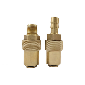CNC Japan Brass Mold Quick <strong>Coupler</strong> 1/4 PT Male Thread Hydraulic Quick Release Coupling Coolant Connect Pipe Fittings - Product Image 1