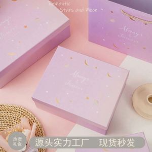 Dream Starry Sky Rose Personalized Glass Special Paper Fashionable Silk Screen Printed Teacher's Day Wedding Birthday <b>Gift</b> Box - Product Image 4