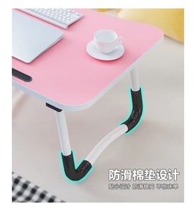 Katlanır bilgisayar masası yatak ayarlanabilir yükseklik çalışma masası çalışma masası ile USB fan ve okuma lambası katlanır bilgisayar masası - Product Image 5