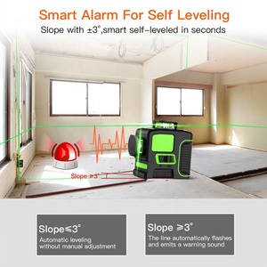 <span class=keywords><strong>Nivel</strong></span> Láser Borka de 12 Líneas, Haz Verde de 360 Grados, Línea Cruzada <span class=keywords><strong>3D</strong></span>, Herramientas de Nivelación Industriales para Bricolaje - Product Image 3