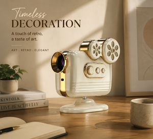 Handmade Plastic <b>Retro</b> Model With Built-In Speakers and <b>Clock</b> Unicle Style Vintage Desktop Ornament Home Decor Promotional Gift - Product Image 1