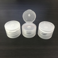 Bouchons de bouteille en plastique de couleur personnalisée 20/410 24/410 28/410 Couvercles de bouteille cosmétique Fermeture à rabat nervuré
