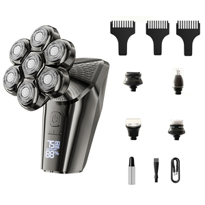 CITICITY Professional IPX7 Bald Head Men's <b>Face</b> Electric <b>Shaver</b> Multi-Head Household Rechargeable Seven Blades <b>Shaver</b> - Product Image 1