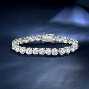 Bracelet Chaîne Tennis CZ 6mm Largeur Effet Glacé Bling Bling pour Femme et Homme, Bijoux et <span class=keywords><strong>Accessoires</strong></span> Tendance 2024 - Product Image 1