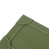 Boîte à montres rectangulaire MINEESI de luxe en MDF vert à 5 emplacements, intérieur en faux daim, matériaux recyclés écologiques, étui à montres étanche avec serrure