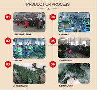 Karangan Bunga Natal Buatan Hijau 60CM dengan Lampu Terpasang, Kerucut Pinus, Rumbai Buah Berry, Cabang Berlapis Salju, Garland Pintu 24 Inci