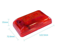 Sirène stroboscopique miniature 12V, alarme filaire à lumière rouge 108dB pour la sécurité domestique