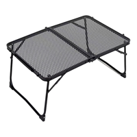 Table de camping pliable Hangrui moderne pour l'extérieur, légère, en fer, avec cadre en aluminium, durable, imperméable, en métal, pour hôtels