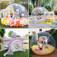 Tente à bulles gonflable transparente et imperméable WINSUN pour usage commercial, certifiée CE, installation facile