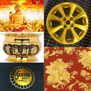 Pó de Mica Metálico Pigmento Perolado Dourado para Revestimento de Estátuas de Buda - Atacado de Fábrica - Product Image 3