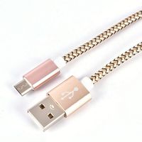 Cable Micro USB con Trenzado de Nailon, Cable de Carga Rápida y Transferencia de Datos para Samsung