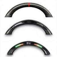 Volant de course sportif en fibre de carbone personnalisé avec LED pour BMW E60 E61 E63 E64 Série 5 6