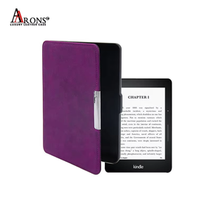 Aarons Magnetic Genuine Cow Leather Slim <strong>Case</strong> for <strong>Kindle</strong> Paperwhite 1/2/3 with Custom Cover OEM/ODM &amp; Custom Logo - Product Image 3