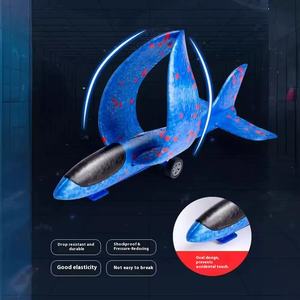 48-ألعاب طائرة كبيرة برغوة رمي اليد 2-وضع الطيران الشراعي طائرة خفيفة للأطفال البلاستيك قاذفة طائرة لعبة البنادق المنتج - Product Image 1