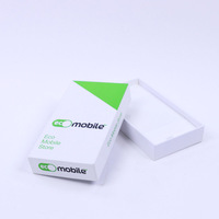 Boîte d'emballage en carton blanc vide pour téléphone portable, smartphone remis à neuf sur mesure, téléphone portable universel