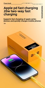 Meilleure vente : Batterie externe universelle pour smartphone, prête pour le camping, 50 000 mAh, haute capacité, chargeur rapide 66W, en plastique - Product Image 4