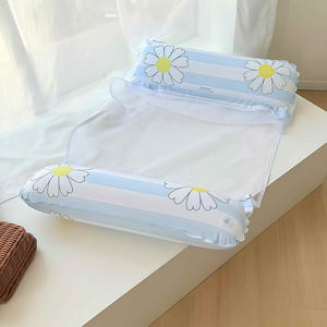 Flotador inflable Xiaolu con diseño de margaritas, de PVC, para adultos, para relajarse en la piscina. - Product Image 3