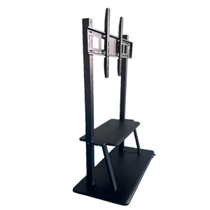 ขาตั้งทีวีแบบตั้งพื้นเคลื่อนย้ายได้ แข็งแรง ทนทาน ผลิตตามแบบ OEM พร้อมล้อล็อคได้ รองรับมาตรฐาน VESA สำหรับจอภาพทีวีขนาด 32 ถึง 65 นิ้ว และป้ายดิจิทัล - Product Image 2