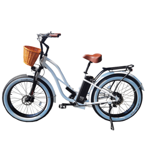 Vélo électrique de ville pour femme 26 pouces avec moteur à moyeu arrière, cadre en alliage d'aluminium, électronique 750W 48V 7 vitesses - Product Image 4