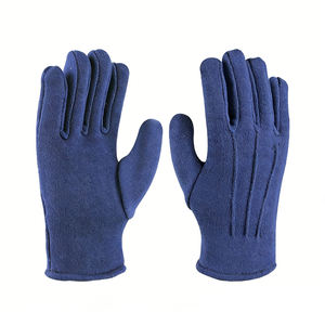 Gants en flanelle à poignets élastiques épaissis, flexibles, résistants au froid, chauds pour l'hiver, gants de protection du travail de style ancien - Product Image 4