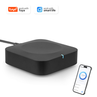 Passerelle intelligente TUYA THP01 bi-bande avec fonction de contrôle à distance sans fil, portée de 40 mètres, alimentée par batterie et multi-mode