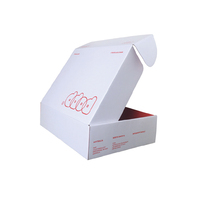 Boîtes d'expédition en carton ondulé noir brillant avec impression de logo personnalisé pour chaussures, vêtements et expéditions de détail