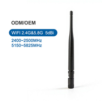 Antena WiFi de Doble Banda RFLink RF001 2.4GHz 5GHz 5dBi Negra para Router/Extensor WiFi 6, Clasificación IP66