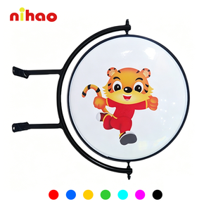 Nihao กล่องไฟหมุนสองด้านกราฟิกแบบเปลี่ยนได้ง่ายกรอบอลูมิเนียมกล่องไฟหมุนป้ายแขวนกลางแจ้ง - Product Image 1