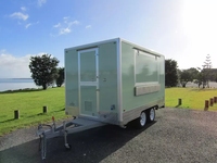 Usine chinoise de food trucks vend remorque alimentaire carrée en acier inoxydable, résistante à la rouille, pour snacks, bonbons et chips, très demandée aux États-Unis