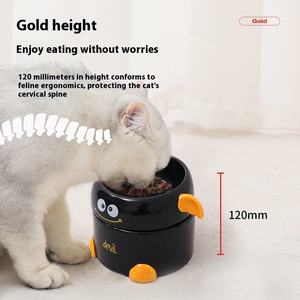 Comedero Ecológico para Perros de Cerámica con Diseño Anticolisión, Patrón Sólido, Forma Redondeada, Impermeable IPX5, Calidad Rentable - Product Image 1