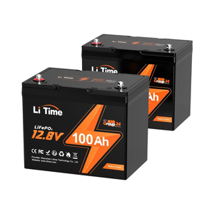 LiTime <b>Deep</b> <b>Cycle</b> Lithium Ion <b>Batteries</b> Pack <b>Battery</b> <b>12v</b> 100Ah Phosphate <b>Battery</b> for Boat 24 - Product Image 1