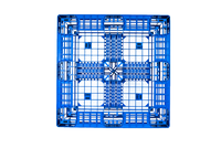 Caisse en plastique PP 1100x1100x125mm, empilable, robuste, durable, recyclable, à 4 voies, pour aviation, pharmacie, élevage et entrepôt, économique