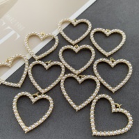 Charme de perle minimaliste LS-C4661 beaux accessoires breloque de perle creuse conception supérieure pendentif de grande conception comme cadeau d'amant