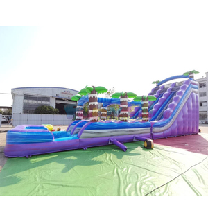 Outdoor events <b>large</b> hippo <b>slide</b> with climbing steps commercial inflatable water <b>slide</b> for adults - Product Image 6