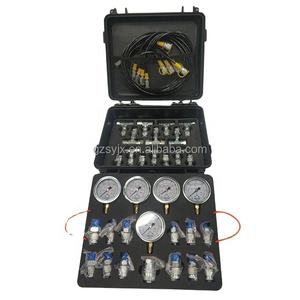 खुदाई हाइड्रोलिक 5 गेज नैदानिक उपकरण किट 6/10/25/40/60 एमपीए हाइड्रोलिक दबाव गेज सेट - Product Image 1