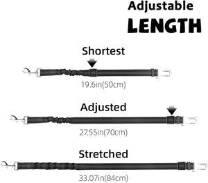 Cinturón <span class=keywords><strong>de</strong></span> Seguridad Ajustable <span class=keywords><strong>para</strong></span> <span class=keywords><strong>Perros</strong></span> con Bungee Elástico <span class=keywords><strong>para</strong></span> Viajes en Vehículo, Arnés <span class=keywords><strong>de</strong></span> Seguridad Resistente <span class=keywords><strong>para</strong></span> Mascotas - Product Image 3