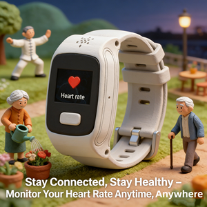 Orologio Localizzatore GPS 4G da 1,44" con Batteria da 750mAh, Impermeabile IP67, Chiamata di Emergenza con Un Solo Tasto per Anziani - Product Image 1