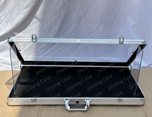 Nhôm <span class=keywords><strong>Acrylic</strong></span> hiển thị trường hợp hiển thị di động trường hợp cho thẻ kinh doanh/đồ trang sức/đồng hồ - Product Image 4