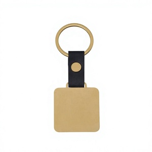 Llavero de Cuero con Hebilla Cuadrada de Acero Inoxidable, Resistente, para Grabado Láser e Impresión UV a Color, Venta al Por Mayor - Product Image 5