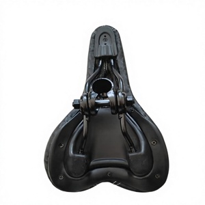 Selle de vélo Hongteng noire simple, légère, confortable et sécurisée avec ventilation - Product Image 2