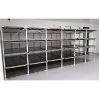 Étagère de stockage mortuaire robuste en acier inoxydable 304 - 4 niveaux pour morgue hospitalière