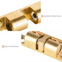 Loquet à bille double en laiton de 50 mm pour porte de placard et meuble, à tension, vente en gros