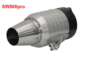 SWIWIN SW800Pro 최대 추력 80KG 브러시리스 터빈 엔진 제트 터보 제트 브러시리스 대형 모델 항공기 세발 자전거 고정 날개 무거운 - Product Image 3
