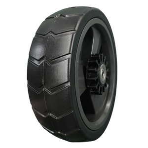 PU0817 Roues libres plates solides en mousse de polyuréthane PU de <span class=keywords><strong>8</strong></span> pouces pour chariot de chariot à main de jardin - Product Image 2