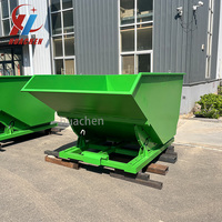 Trémie auto-vidante en acier doux de 6 yards à haute durabilité pour chariot élévateur