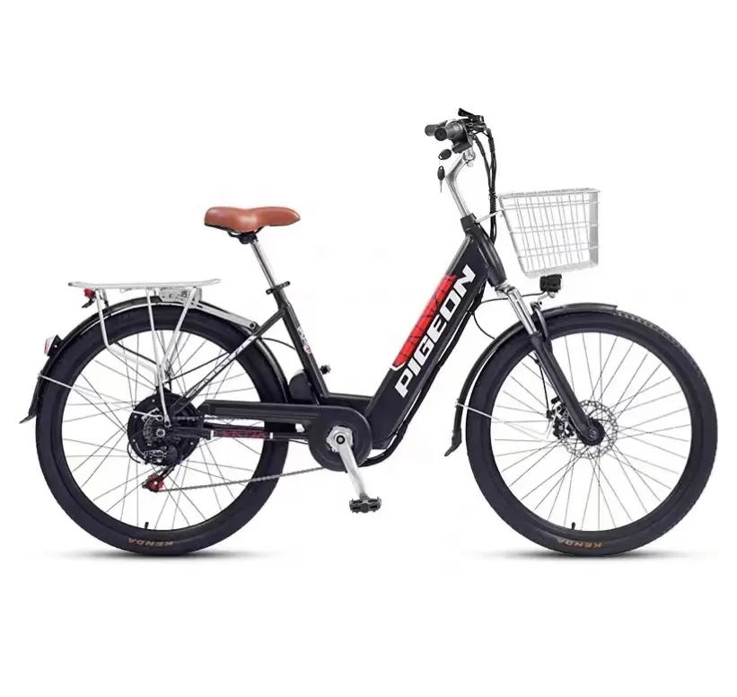 Precio al por mayor 350W Motor Listrik Urban Bicleta Electrica Electric City Bike Bicicleta con batería integrada 10Ah 20Ah